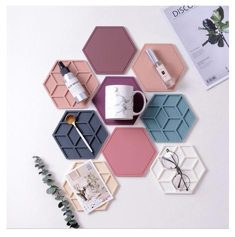 실리콘 육각 냄비받침